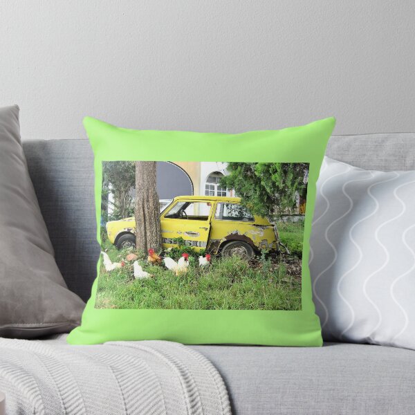 Item preview, Abandoned car on green grass. designed and sold by IaroslavB.