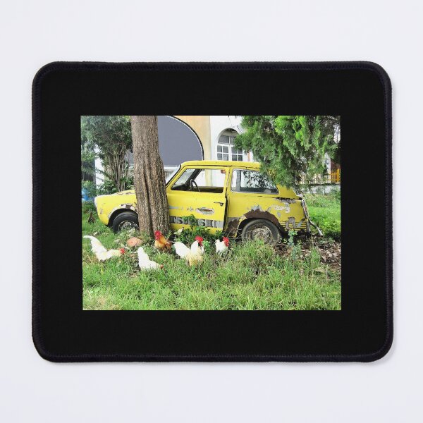 Item preview, Abandoned car on green grass. designed and sold by IaroslavB.