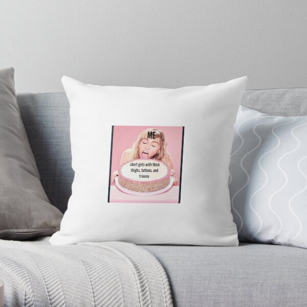 Thick Thighs & Thin Patience Throw Pillow by Kristen Victoria