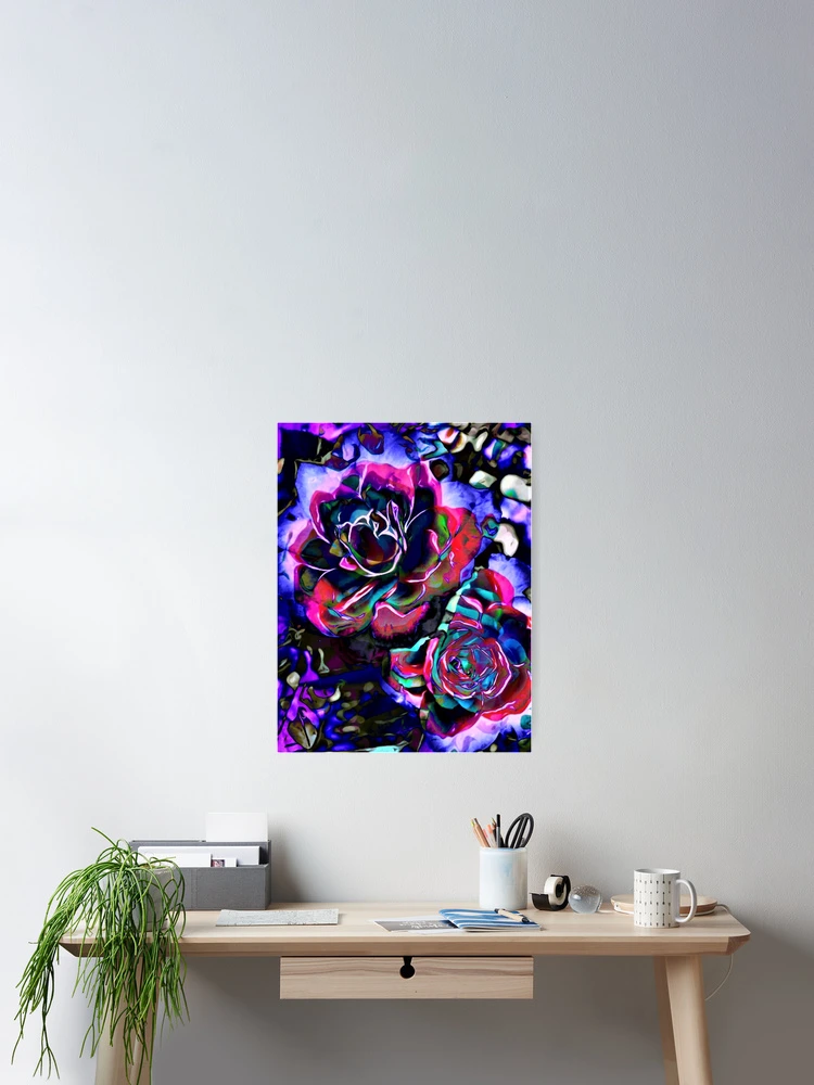 Thumbnail 2 of 3, Poster, Spectral Roses designed and sold by desetoiles10.