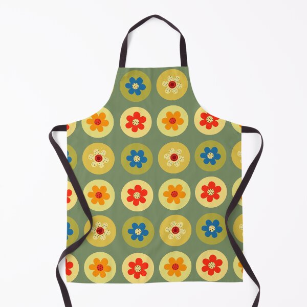 Item preview, Multicolor Flower Pattern with Green Background designed and sold by Lisa Thomas.