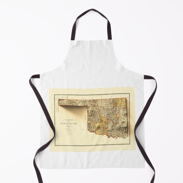 Item preview, 1894 Oklahoma Relief Map 3D digitally-rendered designed and sold by ThinkAboutMaps.