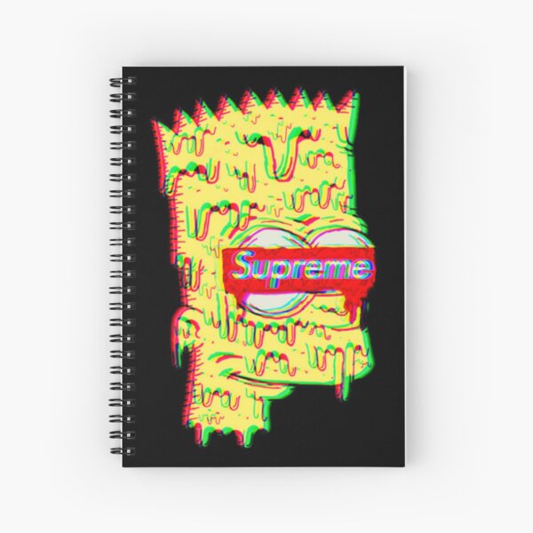 Sad Bart Simpson Spiral Notebooks for Sale