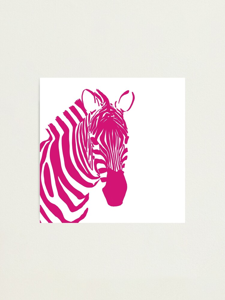 Pink and Green Zebra Animal Print Women's Shirt Short Sleeve