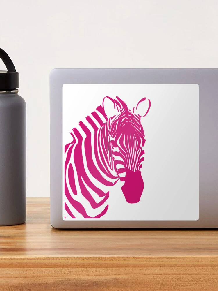 Pink zebra Sticker for Sale by KristenST