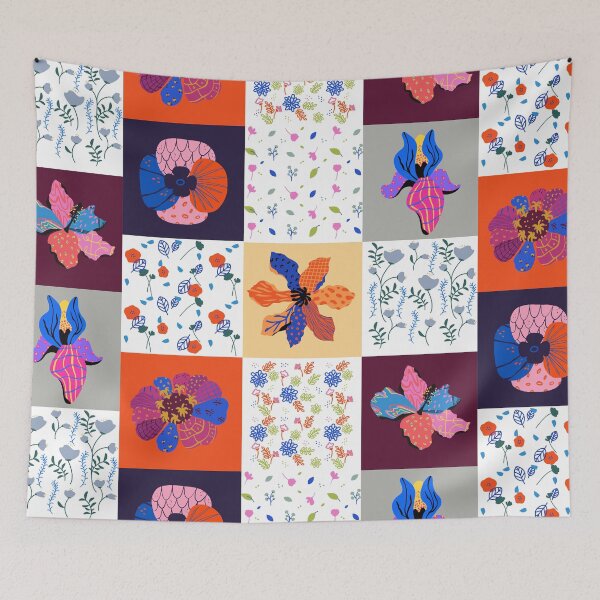 Item preview, Gypsy Patchwork, Floral pattern design designed and sold by Abstract-Shop-0.