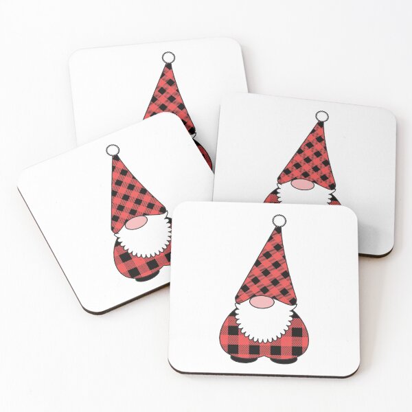 Item preview, Buffalo Plaid Red Santa Gnome designed and sold by Tanya Mihe.