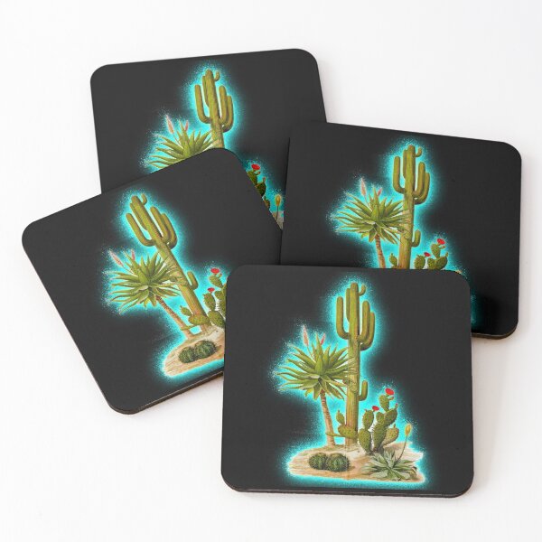 Item preview, Vintage illustration of a desert cactus scene designed and sold by Floradigital.