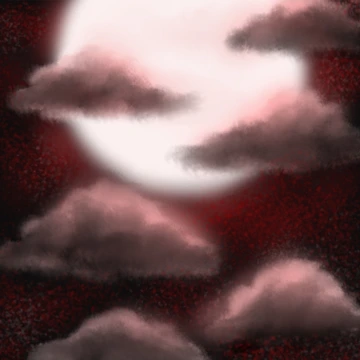 Artwork thumbnail, Red moon by colorsofcherry