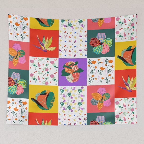 Item preview, Gypsy Patchwork, Floral pattern design  designed and sold by Abstract-Shop-0.