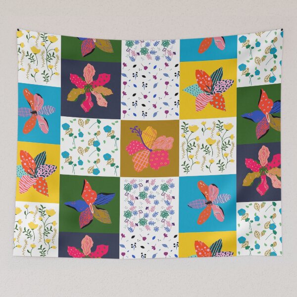 Item preview, Gypsy Patchwork, Floral pattern design  designed and sold by Abstract-Shop-0.