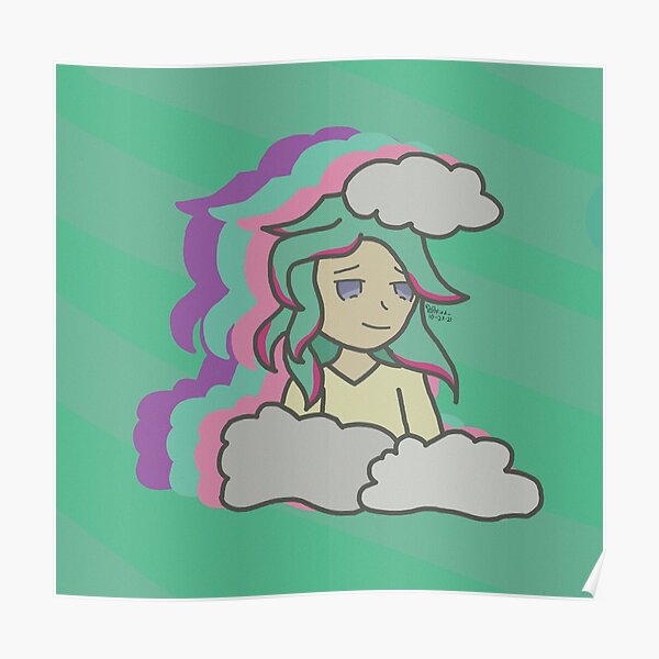 very-generic-anime-girl-in-the-clouds-poster-for-sale-by-spoffa-x