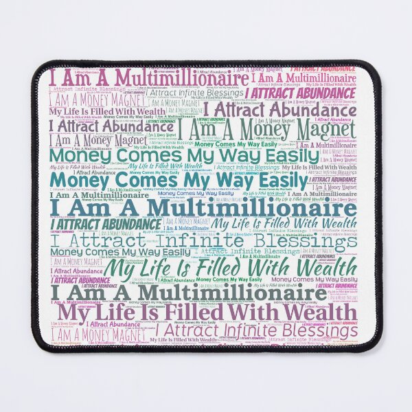 Item preview, Law of Attraction Vision Board - Colorful Wealth Multimillionaire designed and sold by frankie5368.