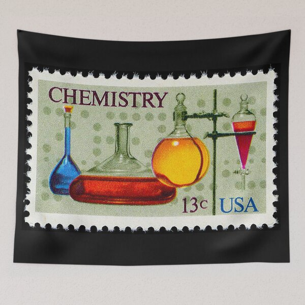 Aperçu de l'œuvre Timbre-poste américain de chimie, timbre-poste de chimie de 13 cents créée et vendue par Nostrathomas66.