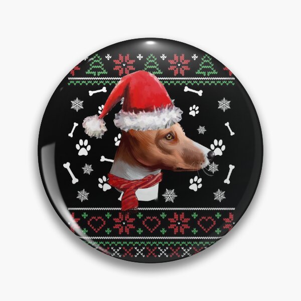 Item preview, Ugly Sweater Christmas Basenji Santa Hat Pajama Xmas designed and sold by theshirtinator.