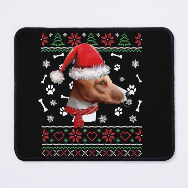 Item preview, Ugly Sweater Christmas Basenji Santa Hat Pajama Xmas designed and sold by theshirtinator.