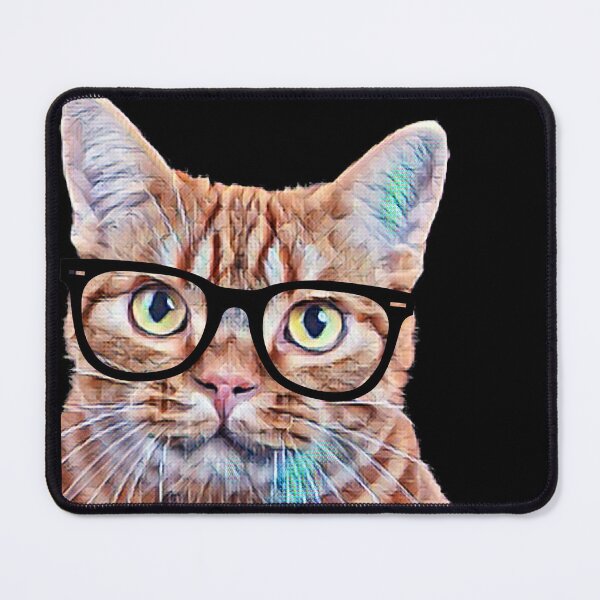Item preview, Cat with glasses designed and sold by WolfberryStore.