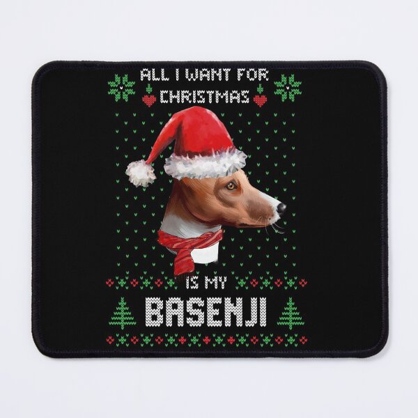 Item preview, Ugly Sweater ALL I WANT FOR CHRISTMAS IS MY BASENJI Xmas designed and sold by theshirtinator.