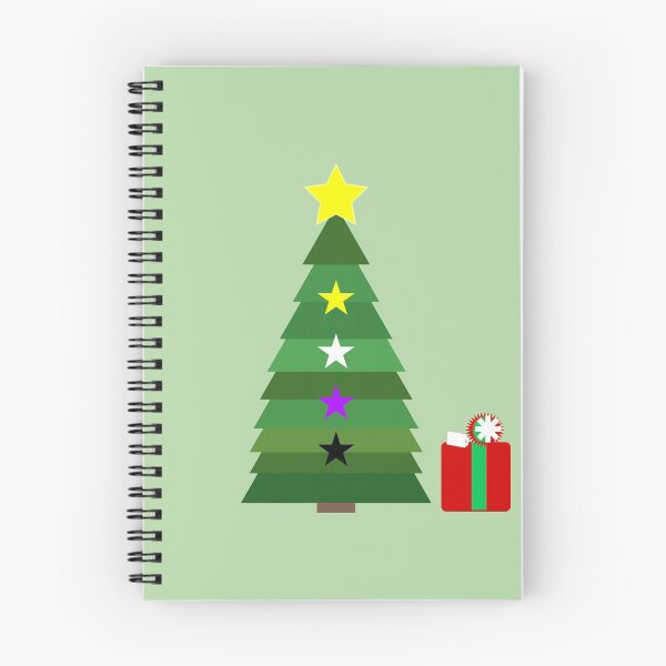 Item preview, Nonbinary Pride Stars Christmas Tree designed and sold by Day10Machine.