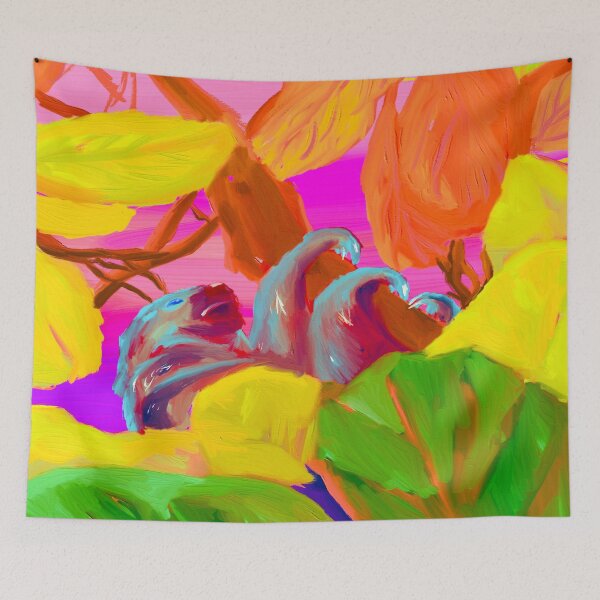 Item preview, Colorful three toed sloth  designed and sold by Madeline  Glines.