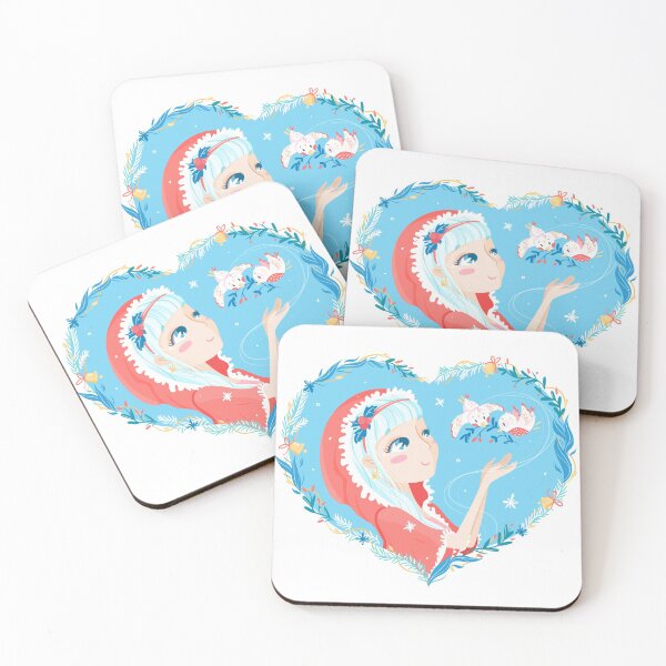 Item preview, Christmas girl with birds designed and sold by Tati-L.
