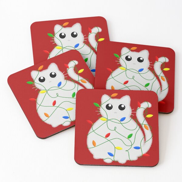 Item preview, White Tangled Kitty designed and sold by AlexIvyArt.
