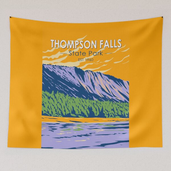 Item preview, Thompson Falls State Park Montana Vintage designed and sold by KrisSidDesigns.