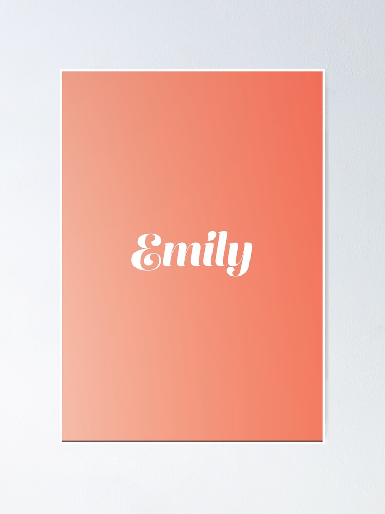 "Emily Custom Christmas Sticker" Poster for Sale by jules-peterson