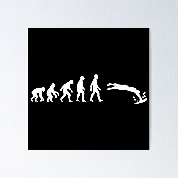 Item preview, Swimming Evolution of Swimmer Life in the Fast Lane Swimming Art Design Happy Apparel Essential Inspiration Joy Mood Funny designed and sold by DesignByHeartUK.