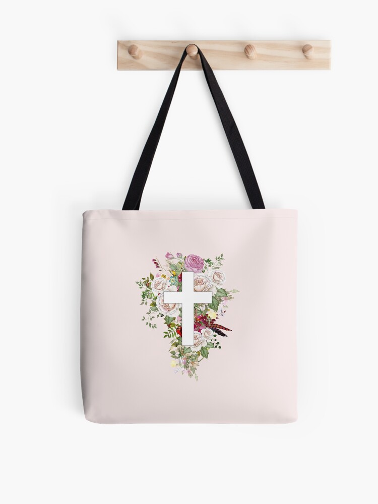 Cute Christian Watercolor Floral Cross Sticker for Sale by ChristianStore