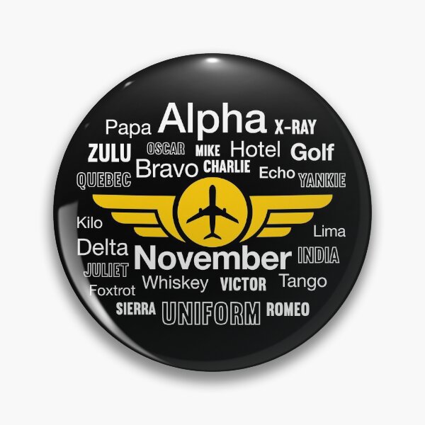 Item preview, Aviation Phonetic Alphabet Pilot Airline Captain designed and sold by Uppercase Tees.