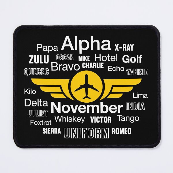 Item preview, Aviation Phonetic Alphabet Pilot Airline Captain designed and sold by Uppercase Tees.