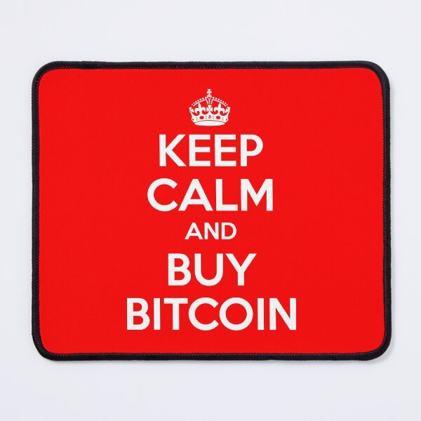 Item preview, KEEP CALM AND BUY BITCOIN - White Over Red designed and sold by johnta17.