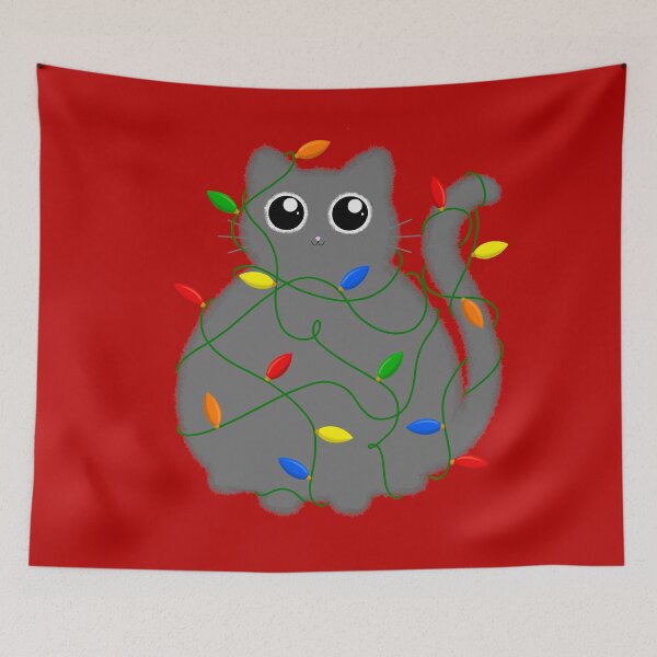 Item preview, Gray Tangled Kitty designed and sold by AlexIvyArt.