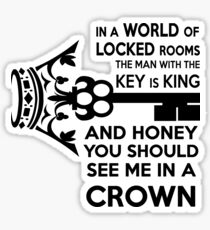Moriarty Key Quote - Black Text Sticker