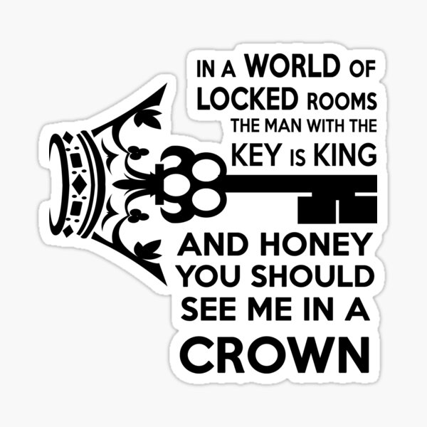 Moriarty Key Quote - Black Text Sticker