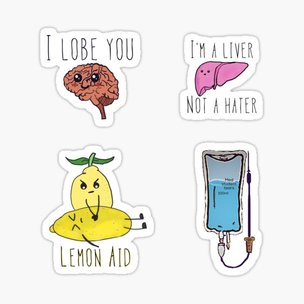 Cute medical jokes Sticker