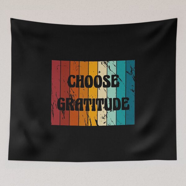 Item preview, Choose Gratitude Retro Design designed and sold by beccaveedesigns.