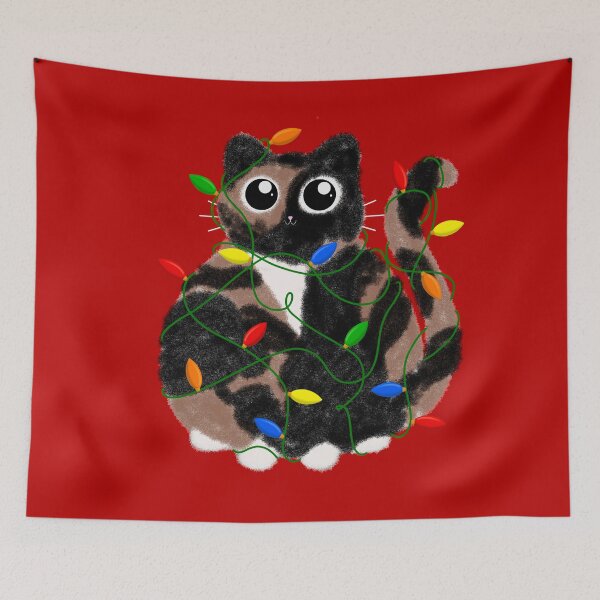 Item preview, Tortoiseshell Tangled Kitty designed and sold by AlexIvyArt.