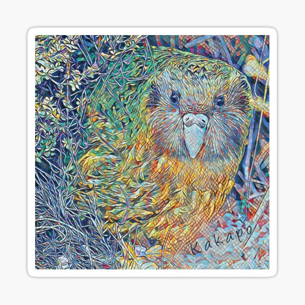 Item preview, New Zealand Kakapo Mosaic Style designed and sold by MvuuStudio.