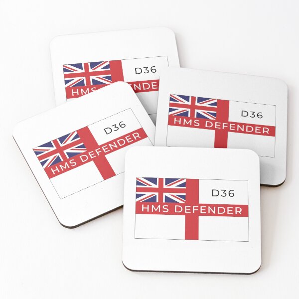 Item preview, HMS Defender On British White Ensign - D36 - British Navy Type 45 Destroyer designed and sold by Stuart Jones.