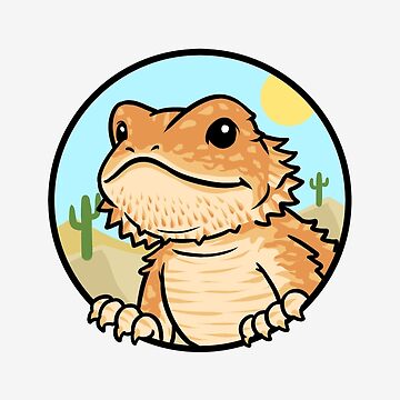 Artwork thumbnail, Cartoonish Bearded Dragon by PogonaVitticeps