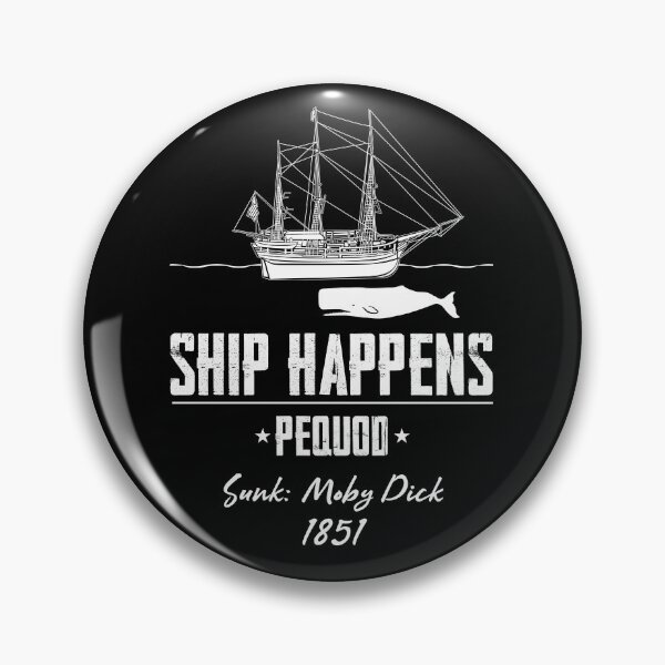 Item preview, Ship Happens Pequod Moby Dick designed and sold by twHistory.