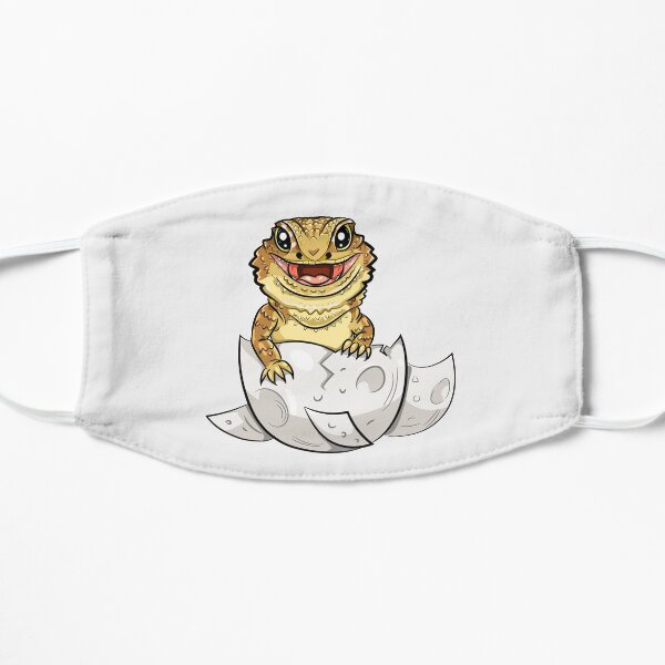 Cartoonish Bearded Dragon Flat Mask