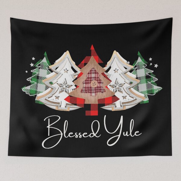 Item preview, Blessed Yule Trees designed and sold by Absolute Gratitude.