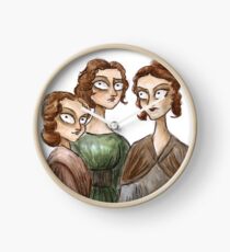 The Bronte Sisters Clock