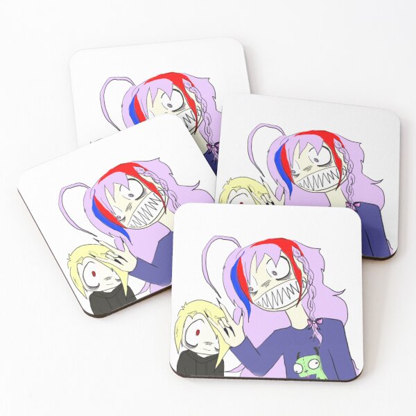 Item preview, syoko hoshi and koume shirasaka scene and emo girls rocking out designed and sold by julspacecadet.