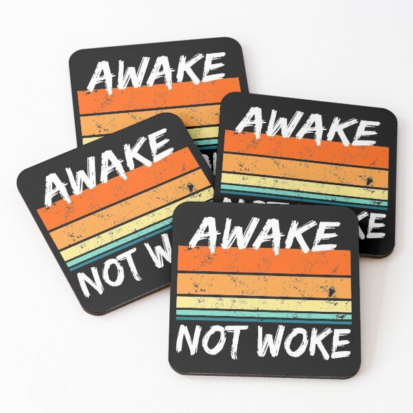 Item preview, Awake But Not Woke Funny Pop Culture Saying designed and sold by RicaGraphic.
