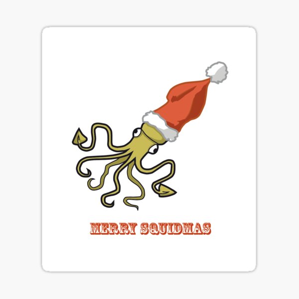 Merry Squidmas Sticker