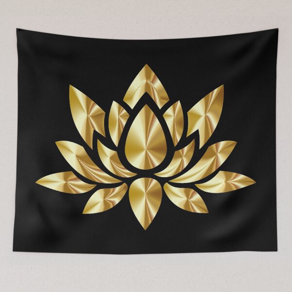 Item preview, Brushed gold lotus flower designed and sold by RafaelLima7.